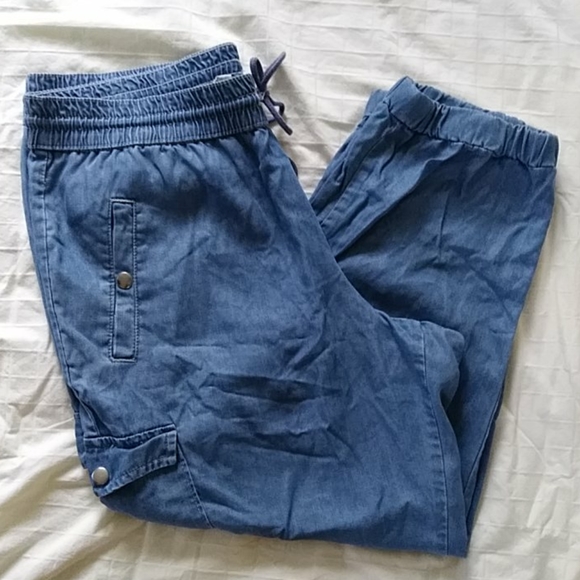 Lyocell Stretch Comfort Waist Crop Ankle Pants 14M - Picture 7 of 10